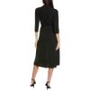 imageAnne Klein Womens Midi Length Collared Wrap DressAsphalt