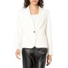 imageAnne Klein Womens Collection Crepe One Btn Notch Collar JaMarshmallow