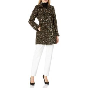 imageAnne Klein Womens Pea CoatLeopard