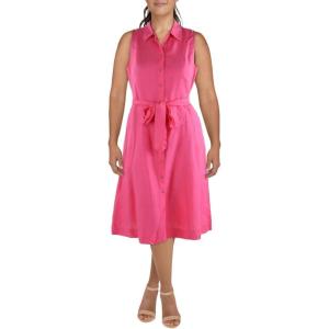 imageAnne Klein Womens Sleeveless Shirt DressPink Carnation