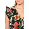 imageAnne Klein Womens Drawstring Waist Maxi with Ruffle SLVSAnne Black Multi