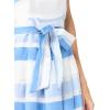 imageAnne Klein Womens Fit ampamp Flare with SashBlue Frost Multi