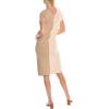 imageAnne Klein Womens Half Cap Sleeve Rib Knit DressLatte Chino