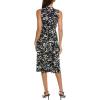 imageAnne Klein Womens Jenna Drawstring DressDeep SapphireBlack Diamond
