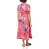 imageAnne Klein Womens Shirt Dress with Puff SleevesCamellia Multi
