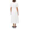 imageAnne Klein Womens Short Sleeve MidiPearl White