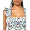 imageAnne Klein Womens Smocked Ruffle SLV MidiPrl WhtHbscs Red Mlt
