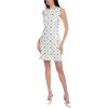 imageAnne Klein Womens Embroidered Shift DressPorcelainCape Blue