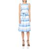 imageAnne Klein Womens Fit ampamp Flare with SashBlue Frost Multi