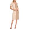 imageAnne Klein Womens Half Cap Sleeve Rib Knit DressLatte Chino