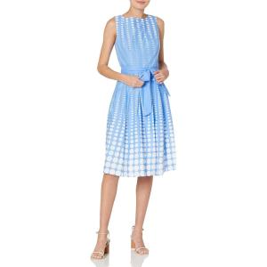 imageAnne Klein Womens Fit ampamp Flare with SashLife Aquatic Combo