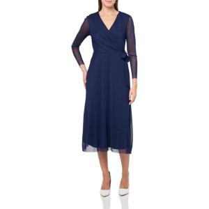 imageAnne Klein womens Midi Wrap DressDressMidnight Navy