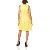imageAnne Klein Womens Cut Away Swing DressTuscan Yellow