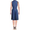 imageAnne Klein Womens Notch Collar Wrap DressCezanne Blue