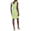 imageAnne Klein Womens Ridge Crest VNeck Sheath DressGrassMulti