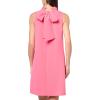 imageAnne Klein Womens Sleeveless Shift with Ruffle CollarCamellia