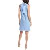 imageAnne Klein Womens Sleeveless Shift with Ruffle CollarCape Blue