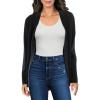 imageAnne Klein Womens 2 Pocket Malibu CardiganBlack