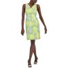 imageAnne Klein Womens Ridge Crest VNeck Sheath DressGrassMulti