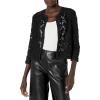 imageAnne Klein Womens Floral Lace Mesh CardiganAnne Black