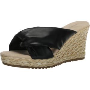 imageAnne Klein Womens Winnie Espadrille Wedge SandalBlack