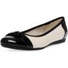 imageAnne Klein Womens Able Ballet FlatCreamBlack