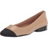 imageAnne Klein Womens Carlie Comfortable Ballet Flat NudeBlack 7