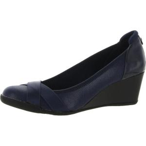 imageAnne Klein Womens Timeout Wedge Heel PumpNavy