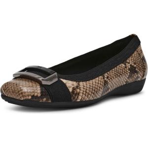 imageAnne Klein Womens Uplift Ballet FlatBlack WhiteSnake