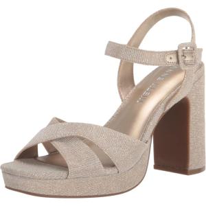 imageAnne Klein Womens Zena Heeled SandalPlatinum