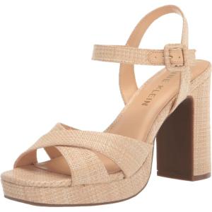 imageAnne Klein Womens Zena Heeled SandalRaffia