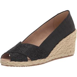 imageAnne Klein Womens Ezzc Espadrille Wedge SandalBlack