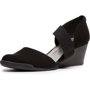 imageAnne Klein Womens Tara Wedge PumpBlackMulti Stretch Fabric