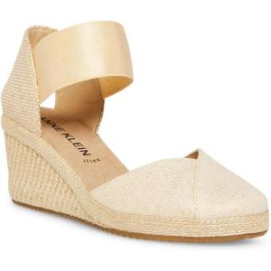 imageAnne Klein Womens Zoey Wedge SandalNatural Gold
