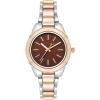 imageAnne Klein Womens Bracelet WatchSilverRose GoldBrown