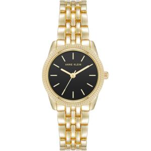 imageAnne Klein Womens Bracelet WatchGoldBlackNew