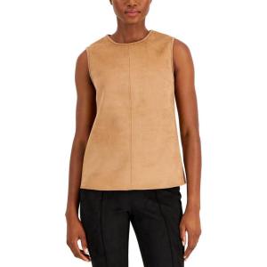 imageAnne Klein Womens Shell with TopstitchVicuna