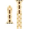 imageAnne Klein Gemstone Fashion Bracelet for Apple Watch Secure Adjustable Apple Watch Replacement Band Fits Most WristsGoldBrown Tiger Eye
