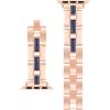imageAnne Klein Gemstone Fashion Bracelet for Apple Watch Secure Adjustable Apple Watch Replacement Band Fits Most WristsRose GoldBlue Lapis