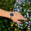 imageAnne Klein Womens Genuine Diamond Dial Bracelet WatchSilverRose GoldNavy Blue