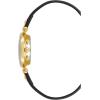 imageAnne Klein Womens Leather Strap WatchBlackGoldTone