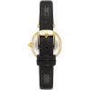 imageAnne Klein Womens Leather Strap WatchBlackGoldTone