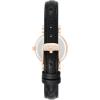 imageAnne Klein Womens Leather Strap WatchBlackRose GoldPink