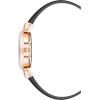 imageAnne Klein Womens Leather Strap WatchBlackRose GoldPink