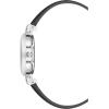 imageAnne Klein Womens Leather Strap WatchBlackSilverAqua