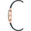 imageAnne Klein Womens Leather Strap WatchNavyRose GoldTone