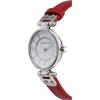 imageAnne Klein Womens Leather Strap WatchRedSilver