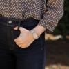 imageAnne Klein Womens Leather Strap WatchTaupeRose Gold