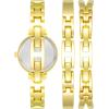 imageAnne Klein Womens Premium Crystal Accented Bangle Watch Set AK2245GoldBlack