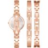 imageAnne Klein Womens Premium Crystal Accented Bangle Watch Set AK2245Rose GoldGunmetal Grey